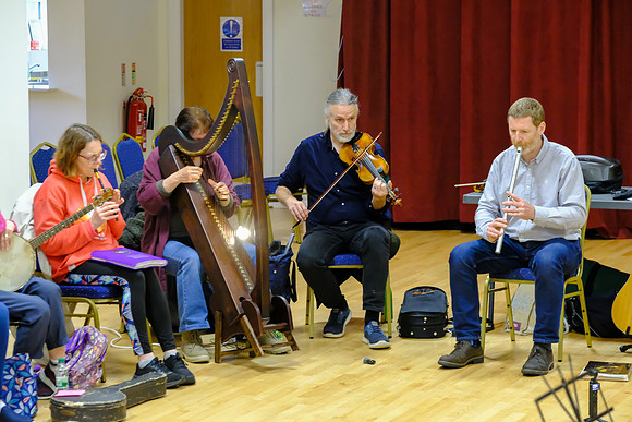 14 Carolan Collective teaching workshop Keadue 5th June_